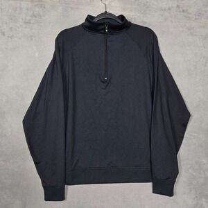 Footjoy FJ Mens 1/4 Zip lightweight Pullover Performance Black‎ Golf stretch